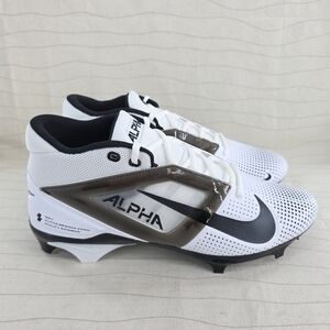 Nike Mens Air Alpha Menace 4 Pro Football Cleats Black White FZ7702-105 Sz 12.5